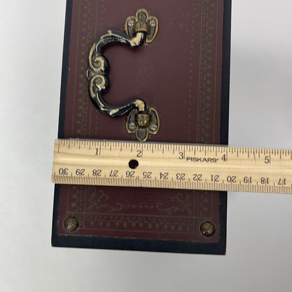 Vtg Musical Footed Wood Jewelry Box 2 Drawers Made in Japan SEE VIDEO WORKS - Picture 5 of 16